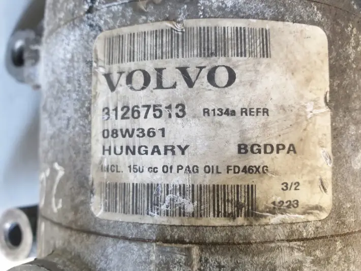 Volvo V70 III 2.0 16V SPRĘŻARKA KLIMATYZACJI pompa