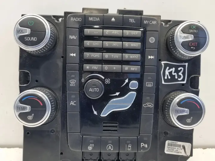 Volvo S60 II V60 I XC60 I PANEL KLIMATYZACJI Nawiewu radia 31398587