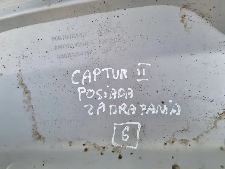 Renault Captur DOKŁADKA TYLNEGO TYLNIEDO ZDERZAKA zderzak tył 850707814R