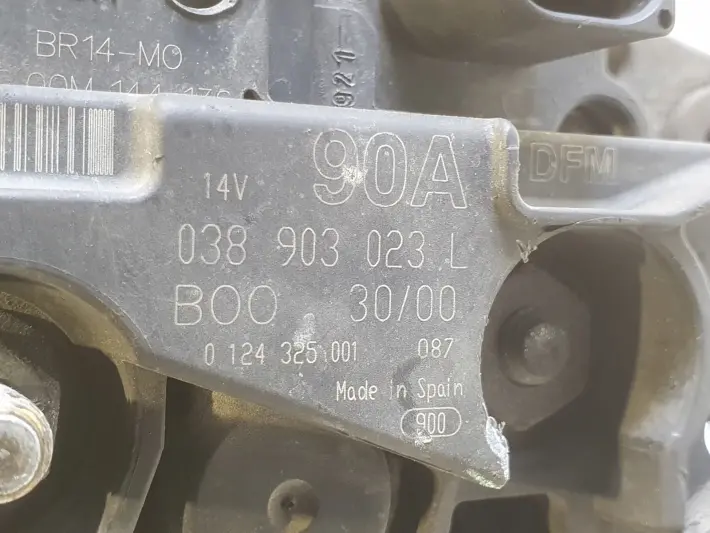 Audi A3 8L Golf IV 1.9 TDI ALTERNATOR 0123515021 038903023L 90A