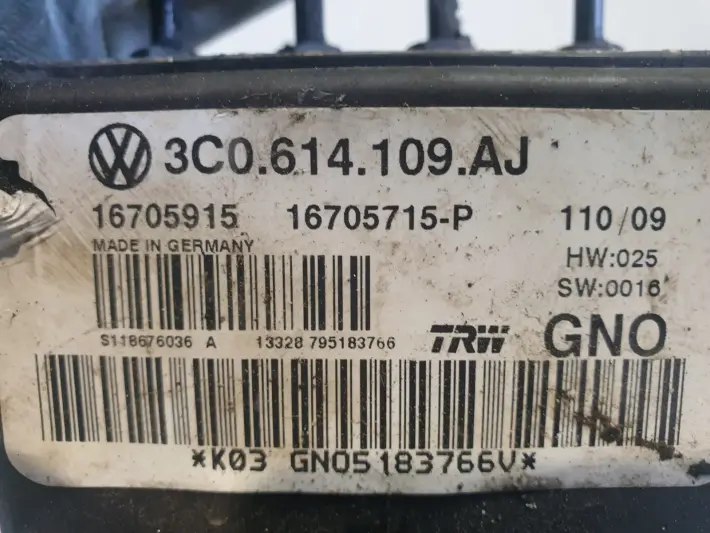 VW Passat B6 POMPA ABS Sterownik 3C0614109AJ