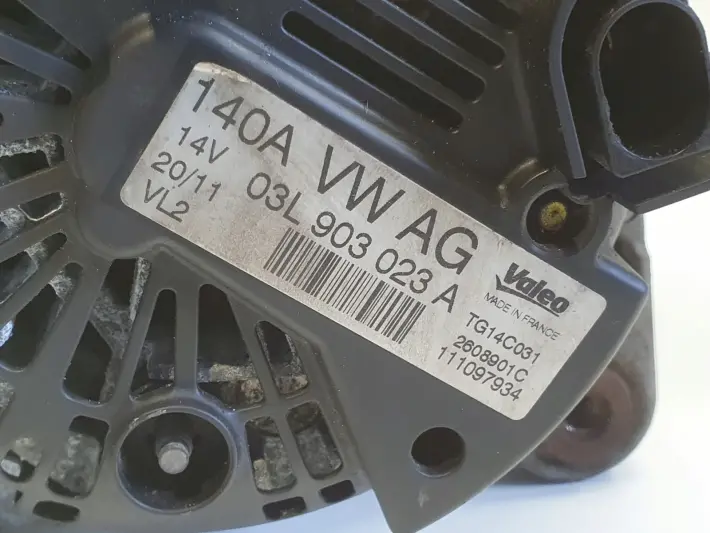 Audi A3 II 8P 1.6 TDI ALTERNATOR 03L903023A 140A valeo