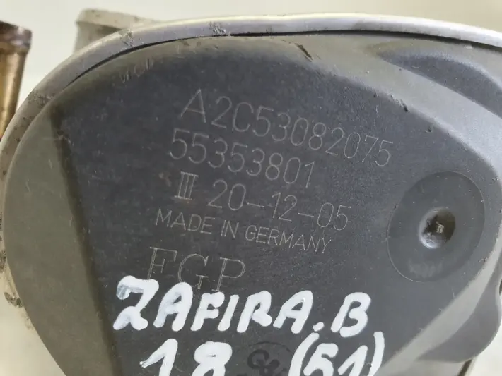 Opel Zafira B 1.8 16V PRZEPUSTNICA 55353801