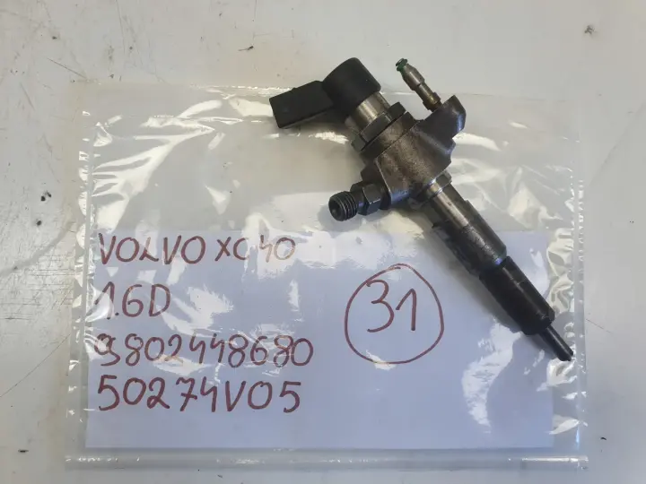 Volvo C30 S40 II V50 V70 1.6 D2 WTRYSKIWACZ wtrysk 9802448680