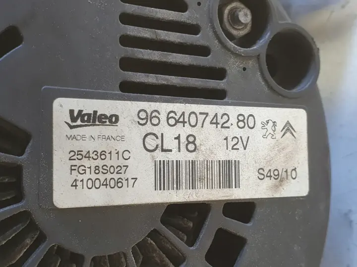 Peugeot 508 I 2.0 HDI ALTERNATOR valeo 9664074280