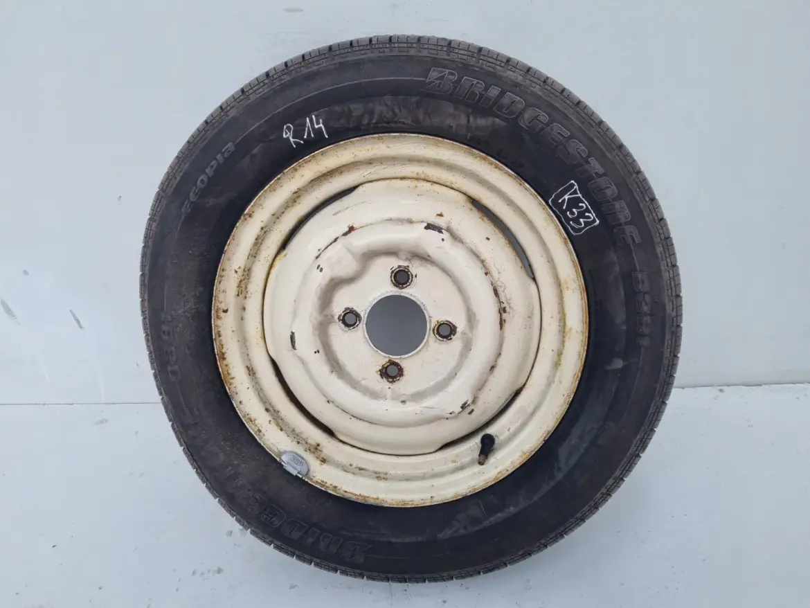 KOŁO ZAPASOWE Zapas felga 145/80 R14 4x105 Bridgestone Ecopia B381 2008