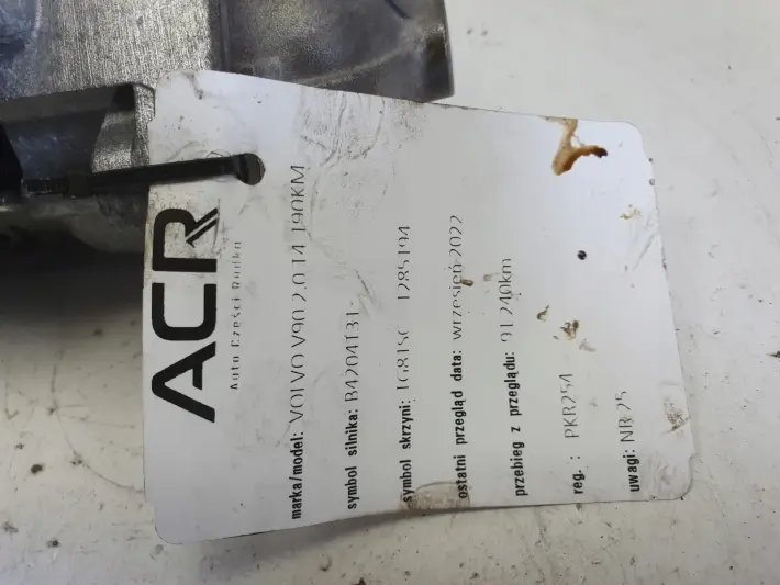 Volvo V90 2.0 T TURBO T4 ROZRUSZNIK oryginał 31407197