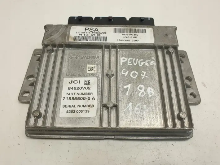 PEUGEOT 407 1.8 16V STEROWNIK SILNIKA 9655997380