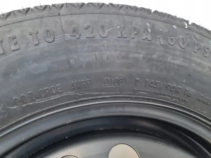 Nissan QASHQAI KOŁO DOJAZDOWE dojazdówka 145/90 R16 5x114,3 40300 JD077