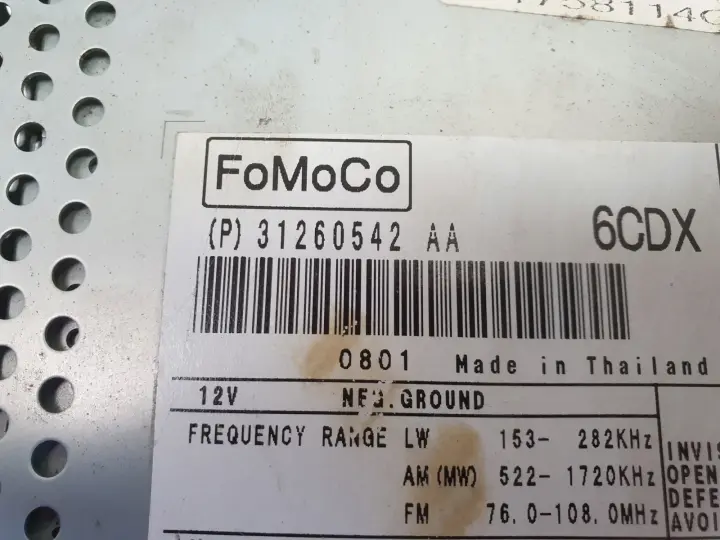 Volvo V70 III S80 II RADIO CD radioodtwarzacz CZYTNIK NAWIGACJI 31260542