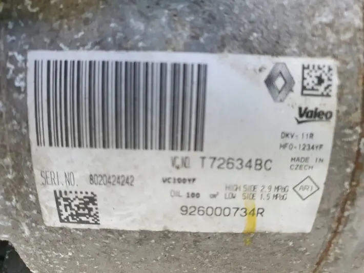 Renault Captur 0.9 TCe SPRĘŻARKA KLIMATYZACJI pompa