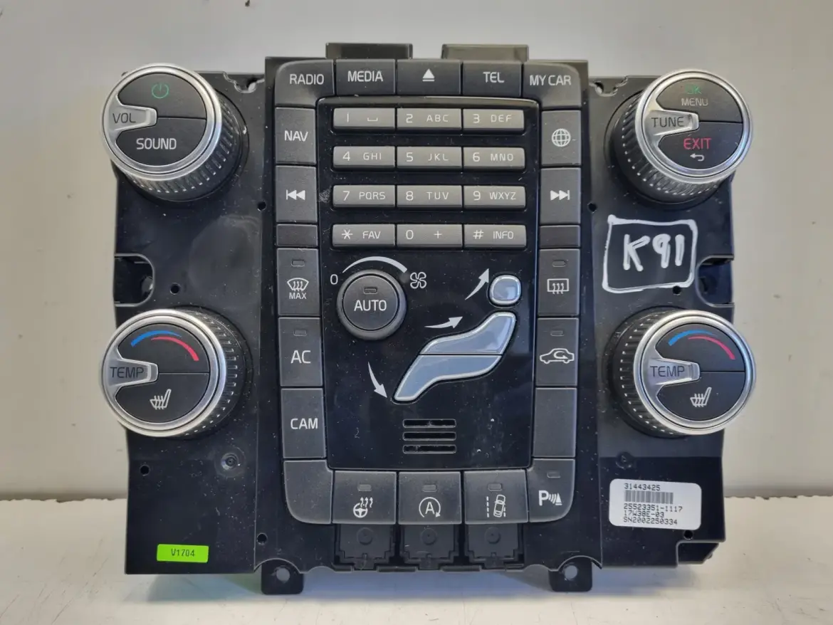 Volvo S60 II V60 I XC60 I PANEL KLIMATYZACJI Nawiewu radia 31443425