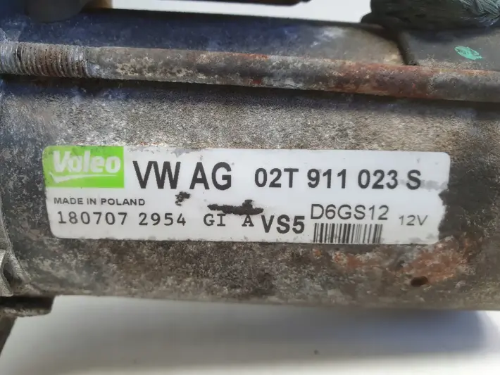 VW Golf V 1.4 16V ROZRUSZNIK valeo 02T911023S
