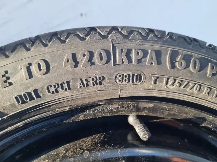 Opel Insignia A KOŁO DOJAZDOWE dojazdówka 125/70 R17 5x120 17X4.00B IS41