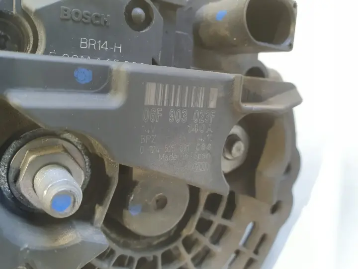 VW Passat B6 1.9 TDI ALTERNATOR bosch 06F903023F 140A