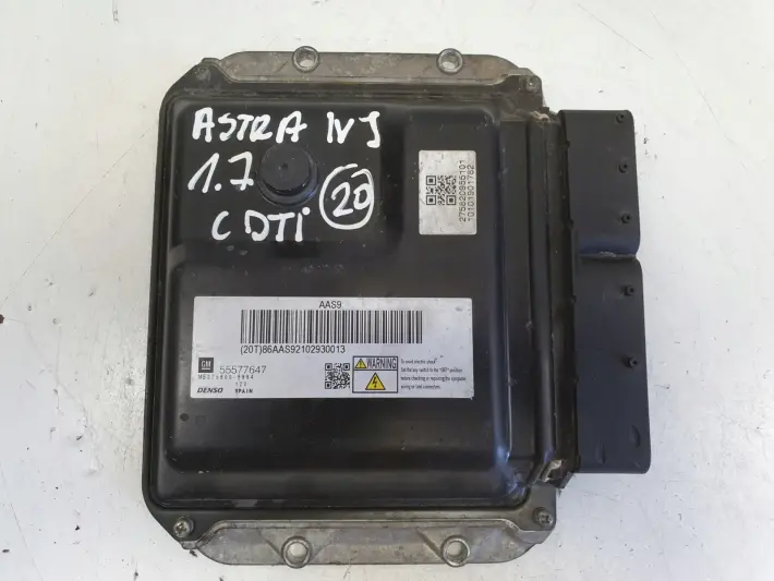 Opel Astra IV J 1.7 CDTI STEROWNIK SILNIKA komputer 55577647