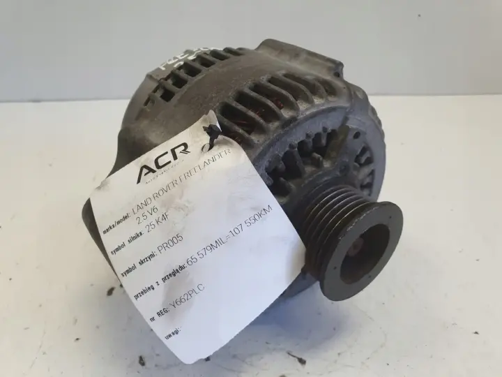 Land Rover Freelander 2.5 V6 ALTERNATOR YLE102480