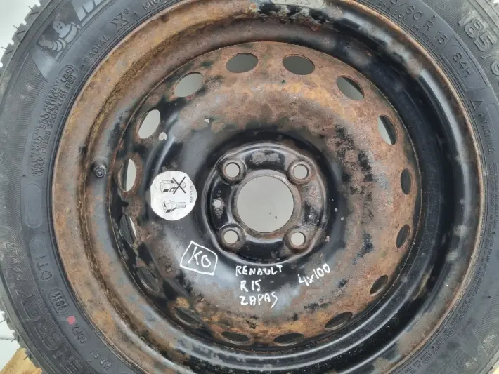 Renault Megane II Scenic II Clio KOŁO ZAPASOWE Zapas 185/60 R15 4x100 ET50