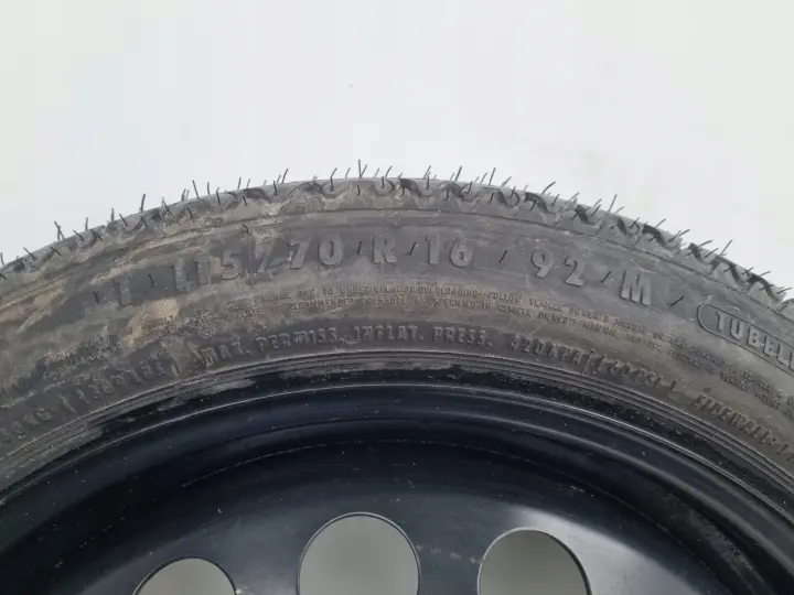 Opel Astra H KOŁO DOJAZDOWE dojazdówka 115/70 R16 4x100 2160126