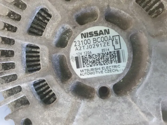 Nissan Qashqai J10 1.6 16V ALTERNATOR 120A A2TJ0291ZE oryginał