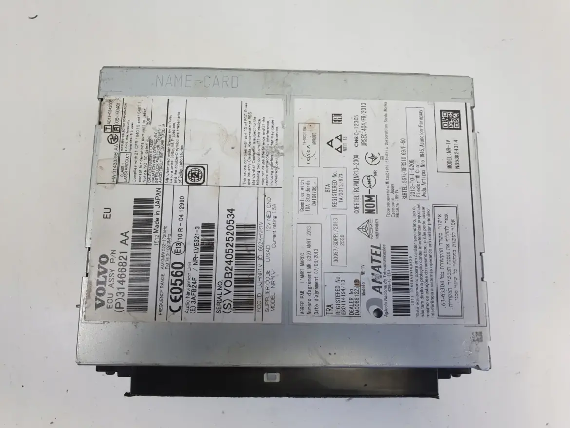 Volvo VOLVO V60 I S60 II V40 II CZYTNIK NAWIGACJI Radio 31466821AA 31466821