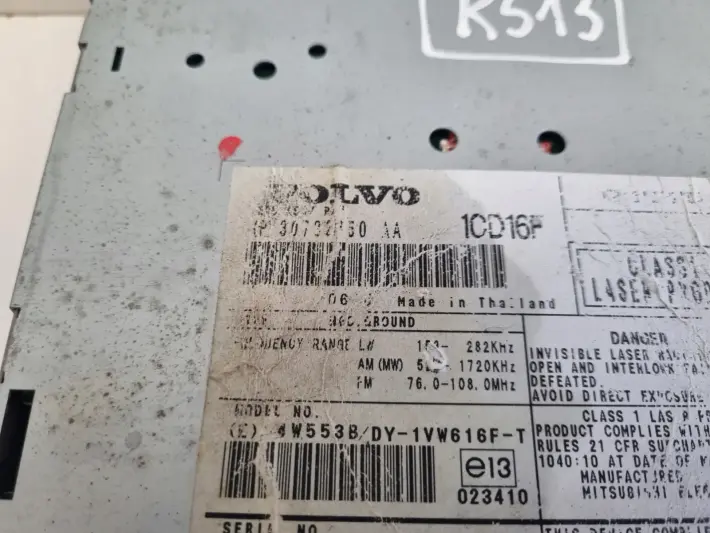 Volvo V50 S40 II C30 CZYTNIK PŁYT CD Radio 30732850AA