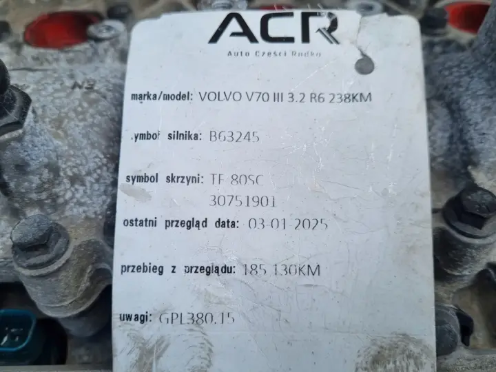 SILNIK Volvo XC90 3.2 BENZYNA 238KM udokumentowane 185tyś B6324S