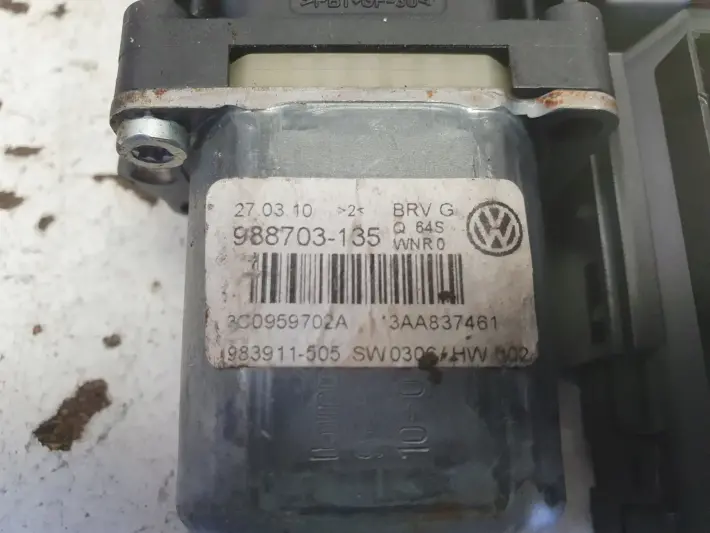 VW Passat B7 SILNICZEK PODNOSZENIA SZYBY prawy przód PASAŻERA 3C0959702A