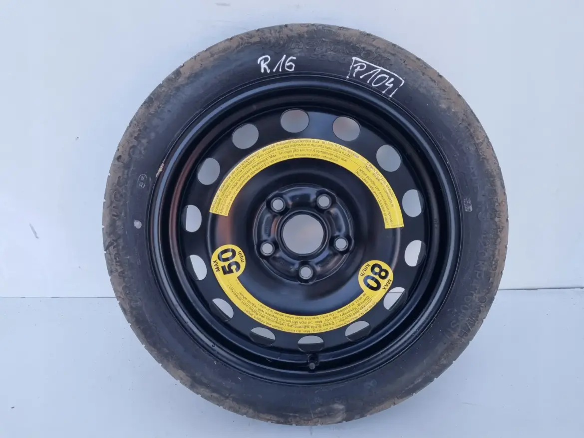 Audi Seat Vw Golf V KOŁO DOJAZDOWE dojazdówka 125/70 R16 1K0601027F 5x112