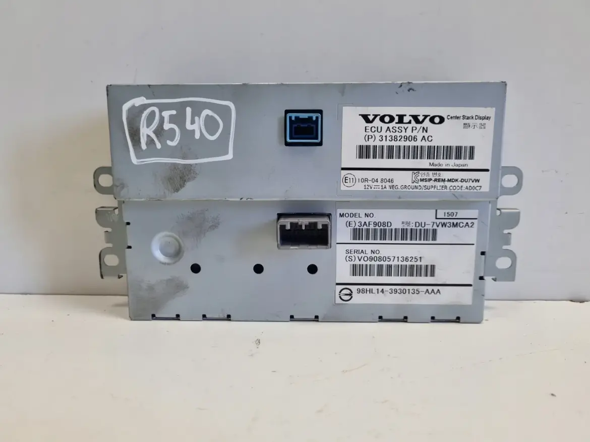 Volvo V40 II EKRAN NAWIGACJI Wyświetlacz Radia 31382906 31382906AC