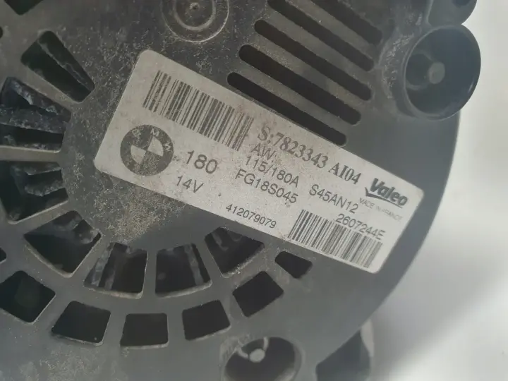 BMW F10 F11 F30 F20 2.0 D ALTERNATOR 180A 7823343 AL04