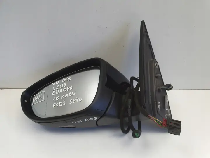 VW EOS LIFT LUSTERKO LEWE KIEROWCY 10 kabli EUROPA podświetlane 1Q1857501CQ