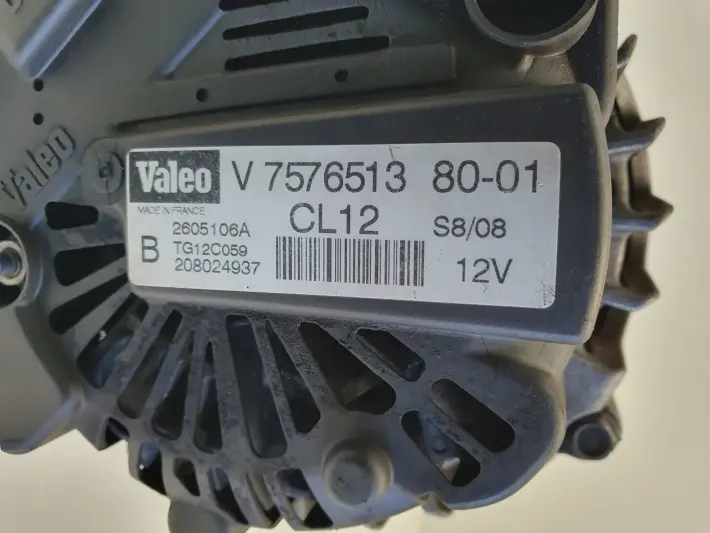 Peugeot 308 1.6 VTI ALTERNATOR valeo V757651380