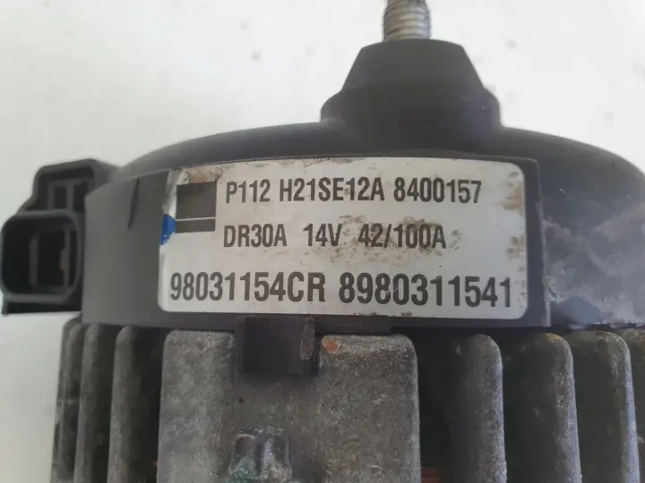Opel Astra IV J 1.7 CDTI ALTERNATOR 8980311541 100A