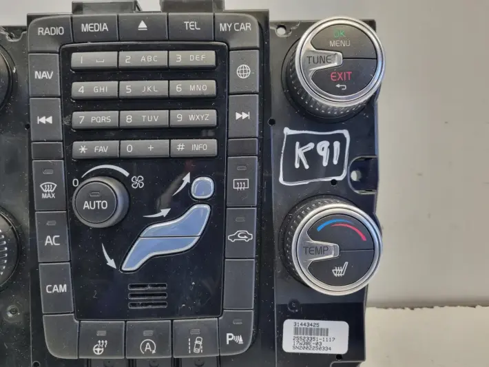Volvo S60 II V60 I XC60 I PANEL KLIMATYZACJI Nawiewu radia 31443425