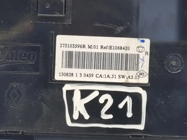 Renault Scenic III Megane III lift PANEL KLIMATYZACJI Nawiewu 275103596R