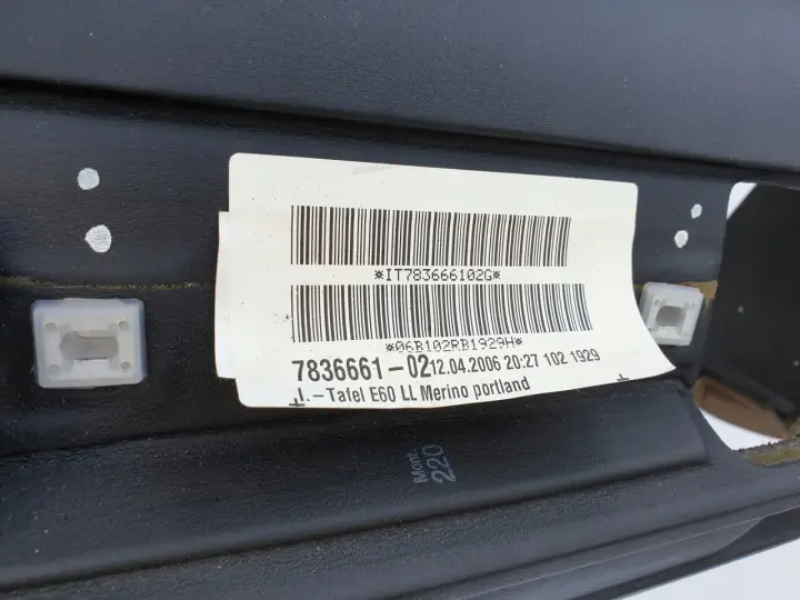 BMW E60 E61 M5 DESKA ROZDZIELCZA KONSOLA SKÓRA