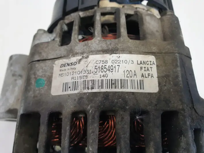 Fiat 500 1.4 T-JET ALTERNATOR 51854917 denso 120A