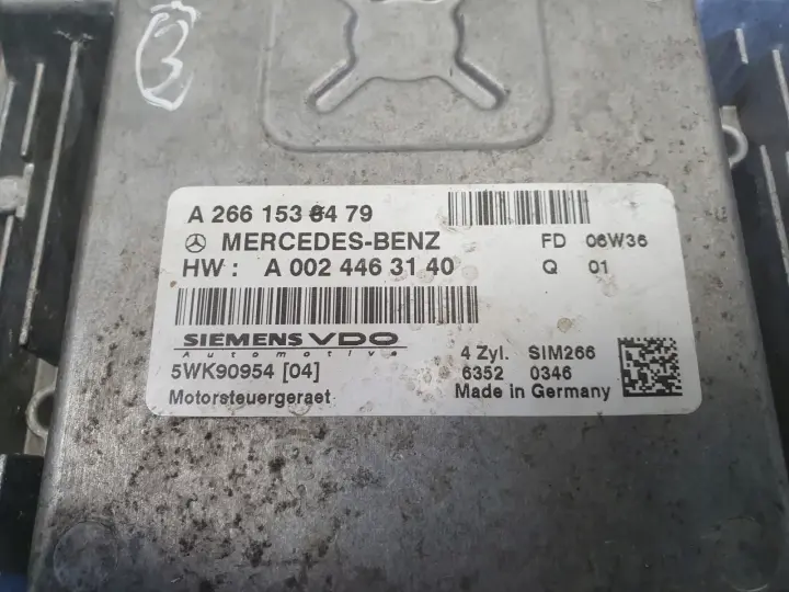 Mercedes W169 1.5 8V STEROWNIK SILNIKA Komputer A2661538479 A0024463140