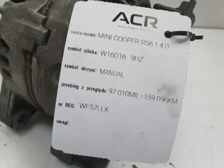 Mini Cooper R56 1.6 D HDI ALTERNATOR 7794970 bosch 0124525126