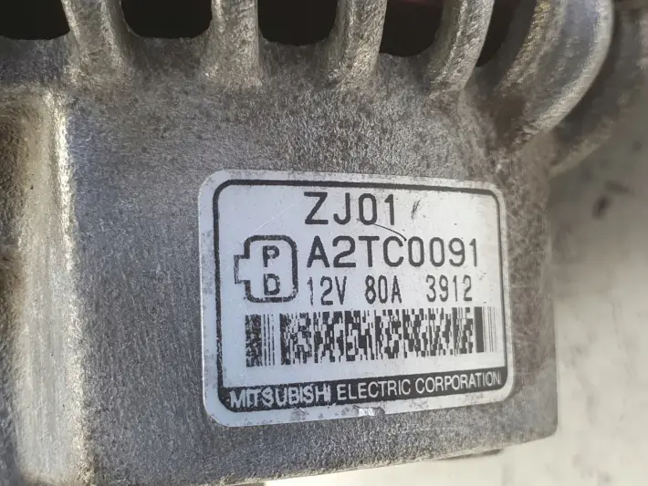 Mazda 3 BK 1.6 16V ALTERNATOR A2TC0091 80A