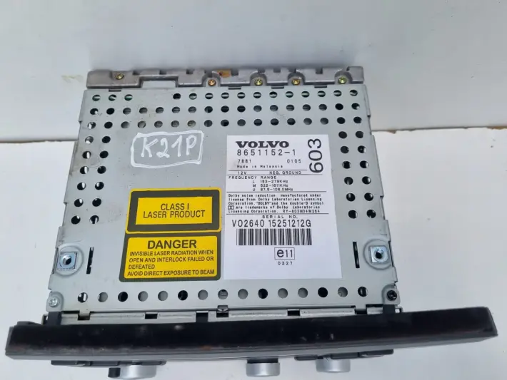 Volvo S60 I XC70 I V70 II RADIOODTWARZACZ CD Radio HU-603 8651152