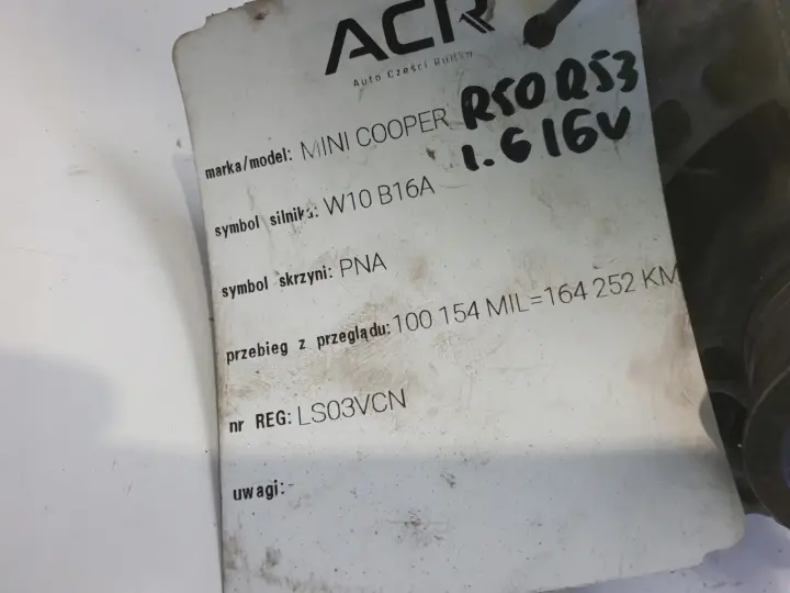 Mini One R50 R53 1.6 16V ALTERNATOR 0124325108