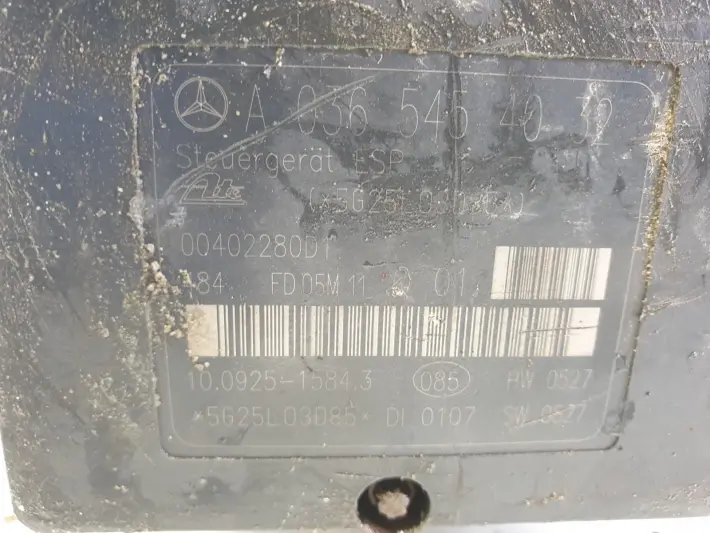 Mercedes CLK W209 POMPA ABS hamulcowa A0365454032