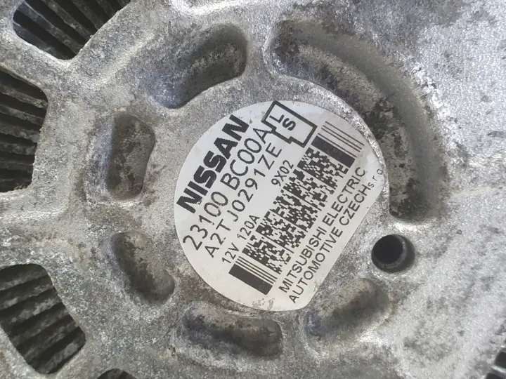 Nissan Note 1.6 16V ALTERNATOR 23100BC00A 120A A2TJ0291ZE