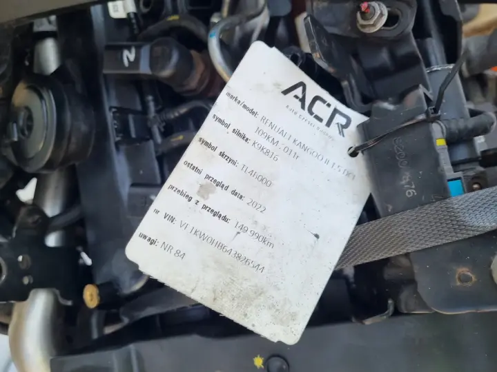 SILNIK KPL Renault Kangoo II 1.5 DCI 149tyś K9K816