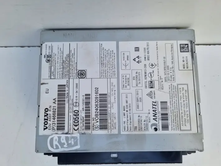 Volvo VOLVO V60 I S60 II V40 II CZYTNIK NAWIGACJI Radio 31466821AA 31466821