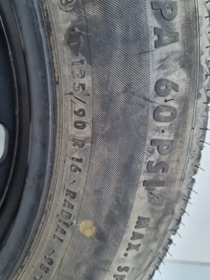 Mercedes W169 W245 KOŁO DOJAZDOWE dojazdówka 125/90 R16 5x112 1694000802
