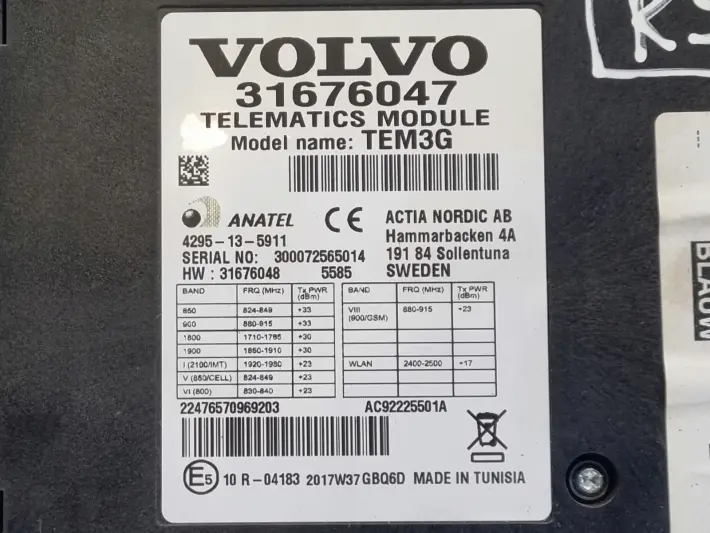 Volvo V60 I S60 II XC60 I MODUŁ STEROWNIK TELEFONU Telematics 31676047