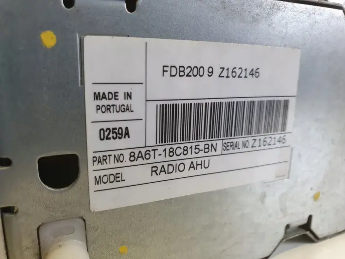 Ford Fiesta MK7 VII RADIOODTWATRZACZ CD radio czytnik 8A6T-18C815-BN